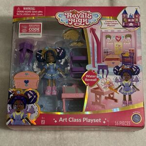 Brand New Royale High Art Class Playset With Water Reveal & A Virtual Item Code